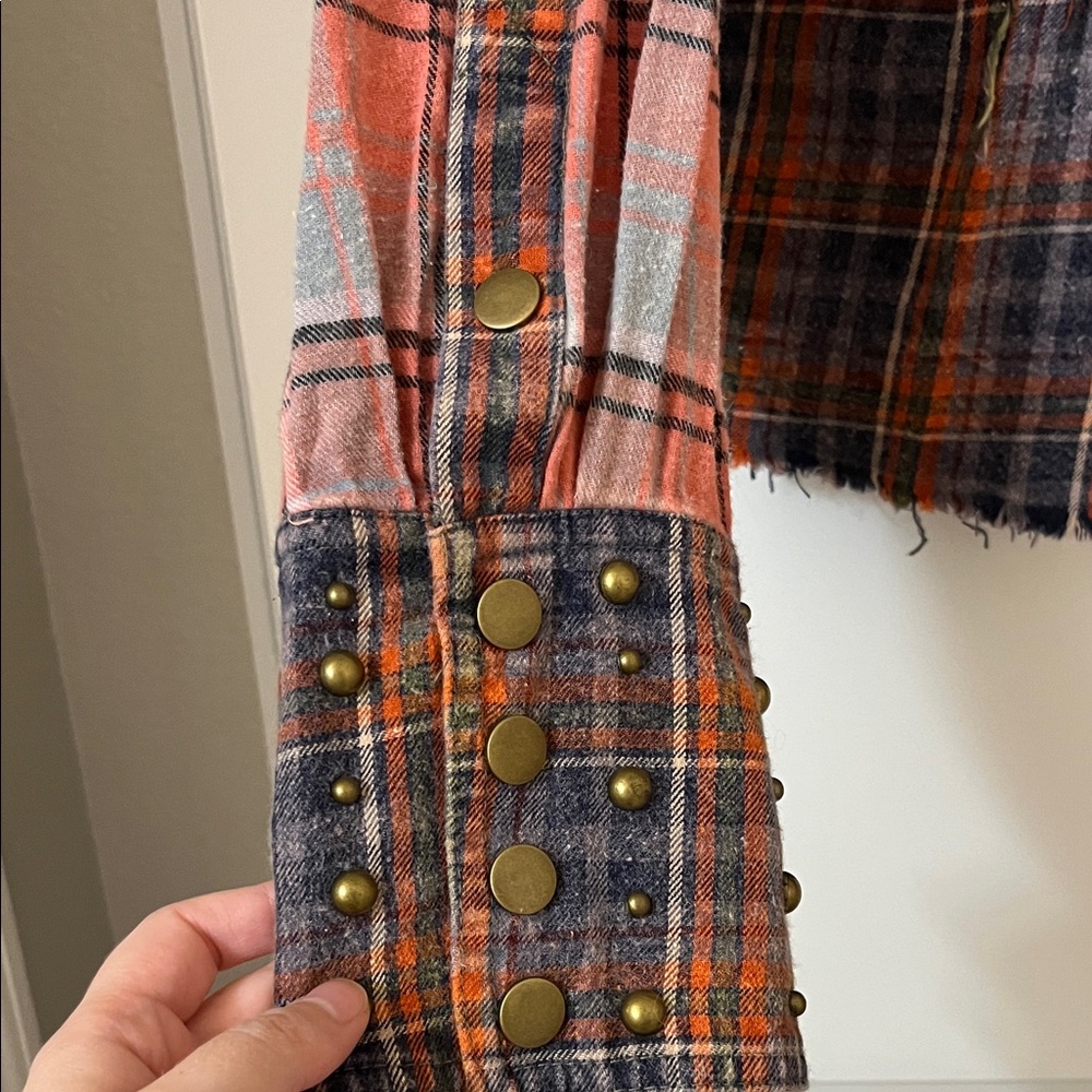 Oli & Hali Plaid Button Down Shirt - Red and Blue - Picture 6 of 12